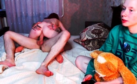 Lucky Boy Joins Two Wild Russian Camgirls For A Threesome