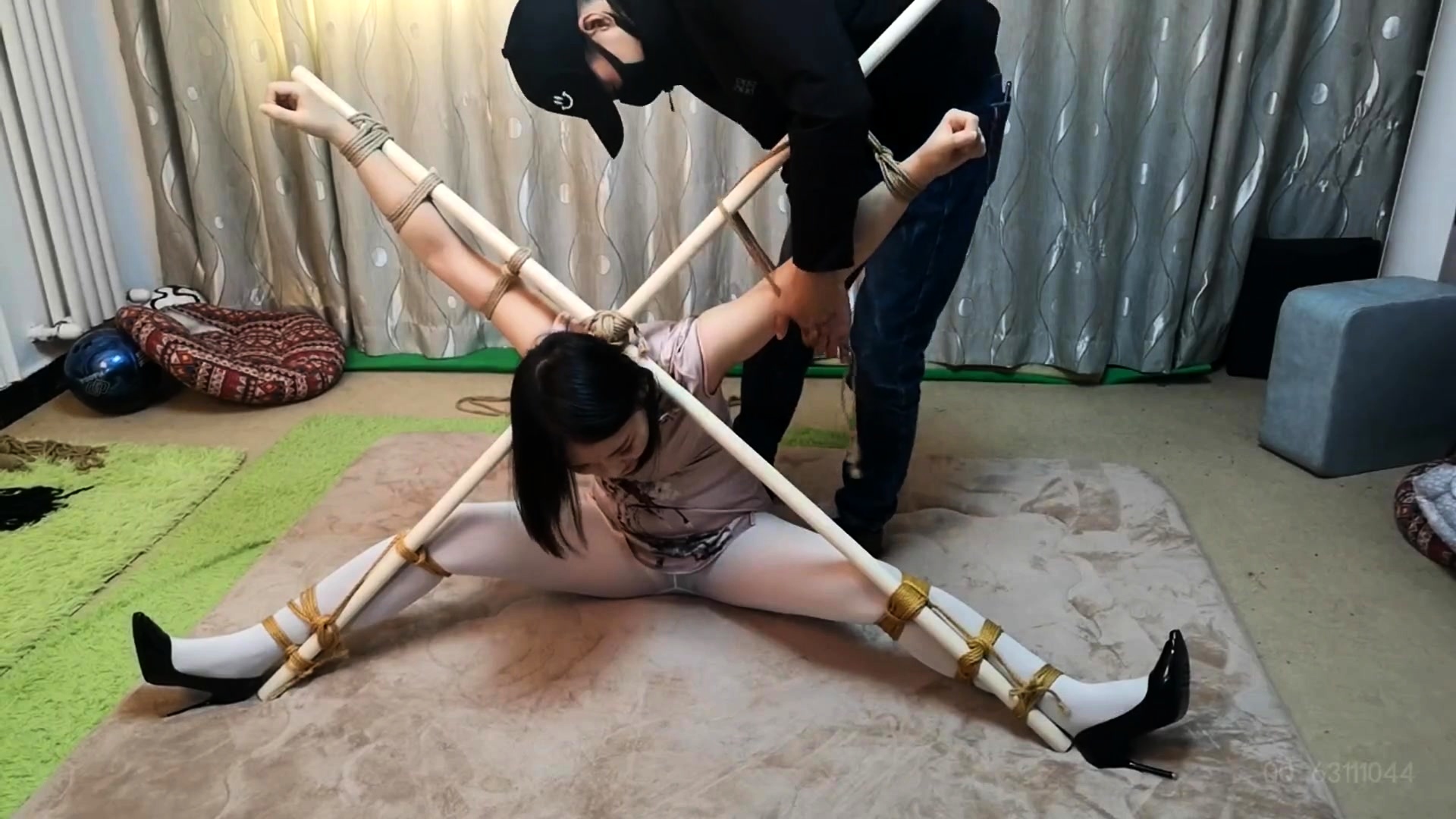 Lovely Asian Babe In Pantyhose Learns A Lesson In Bondage Video at Porn Lib