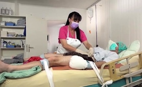 Kinky Nurse's Femdom Diaper Changing For Dirty Patient